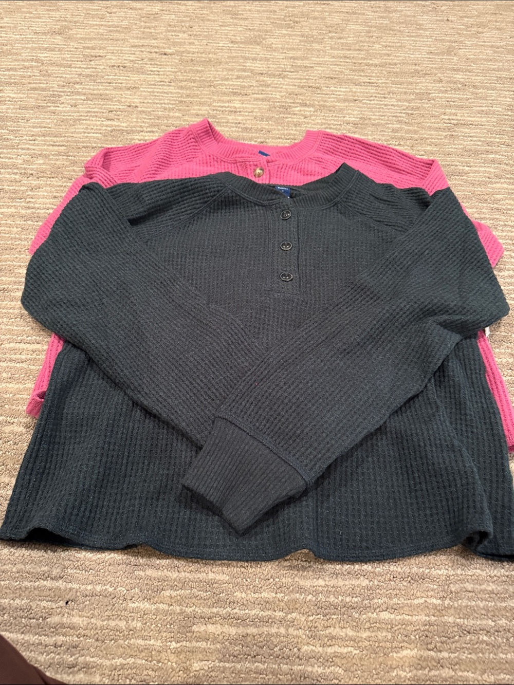 Old navy thermal Henley tops